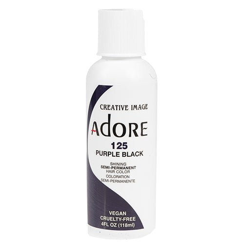 Adore Semi-Permanent Hair Color, 4 fl oz - 125 Purple Black (2)