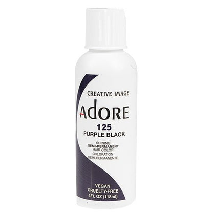 Adore Semi-Permanent Hair Color, 4 fl oz - 125 Purple Black (2)