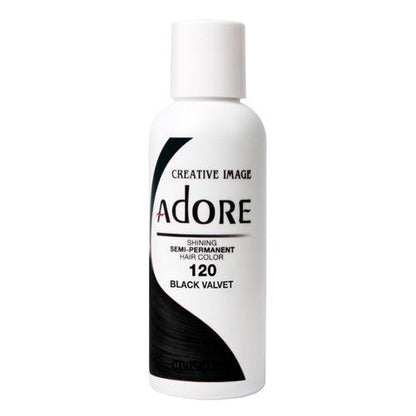 Adore Semi-Permanent Hair Color, 4 fl oz - 120 Black Velvet (2)