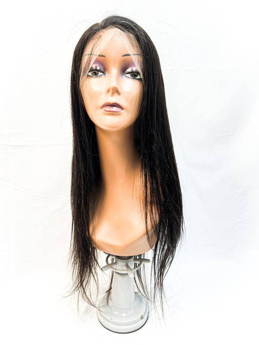 VIP Collection Virgin Human Hair Full Lace Wig, Straight, 12 in
