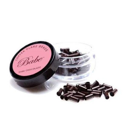Babe Flare Beads 3.5 mm, 100 Beads per Container - Dark Chocolate