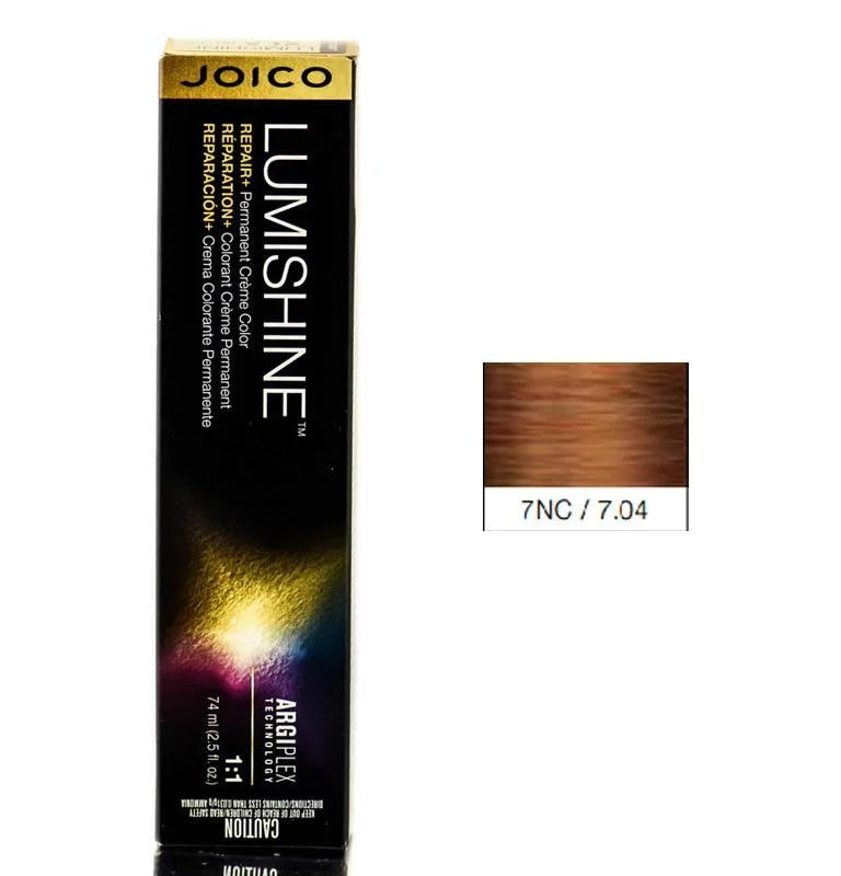 Joico LumiShine Permanent Creme Color 7NC Natural Copper 2.5 oz