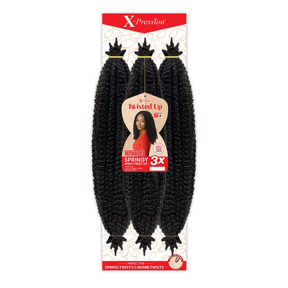 Outre Crochet Braids X - Pression Twisted Up 3X Springy Afro Twist 24" - VIP Extensions