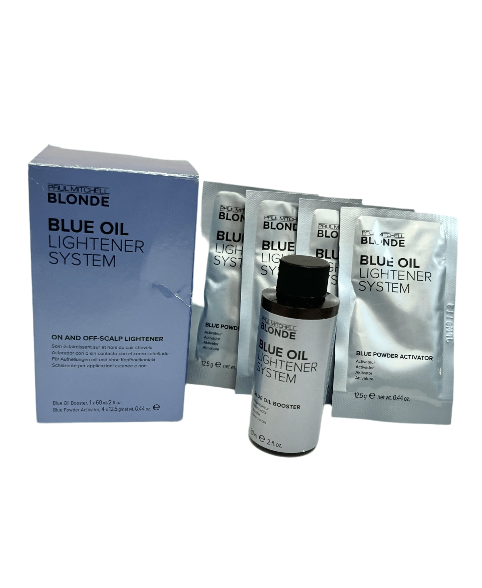 Paul Mitchell Blonde Blue Oil Lightener System On and Off - Scalp 2 FL OZ - VIP Extensions