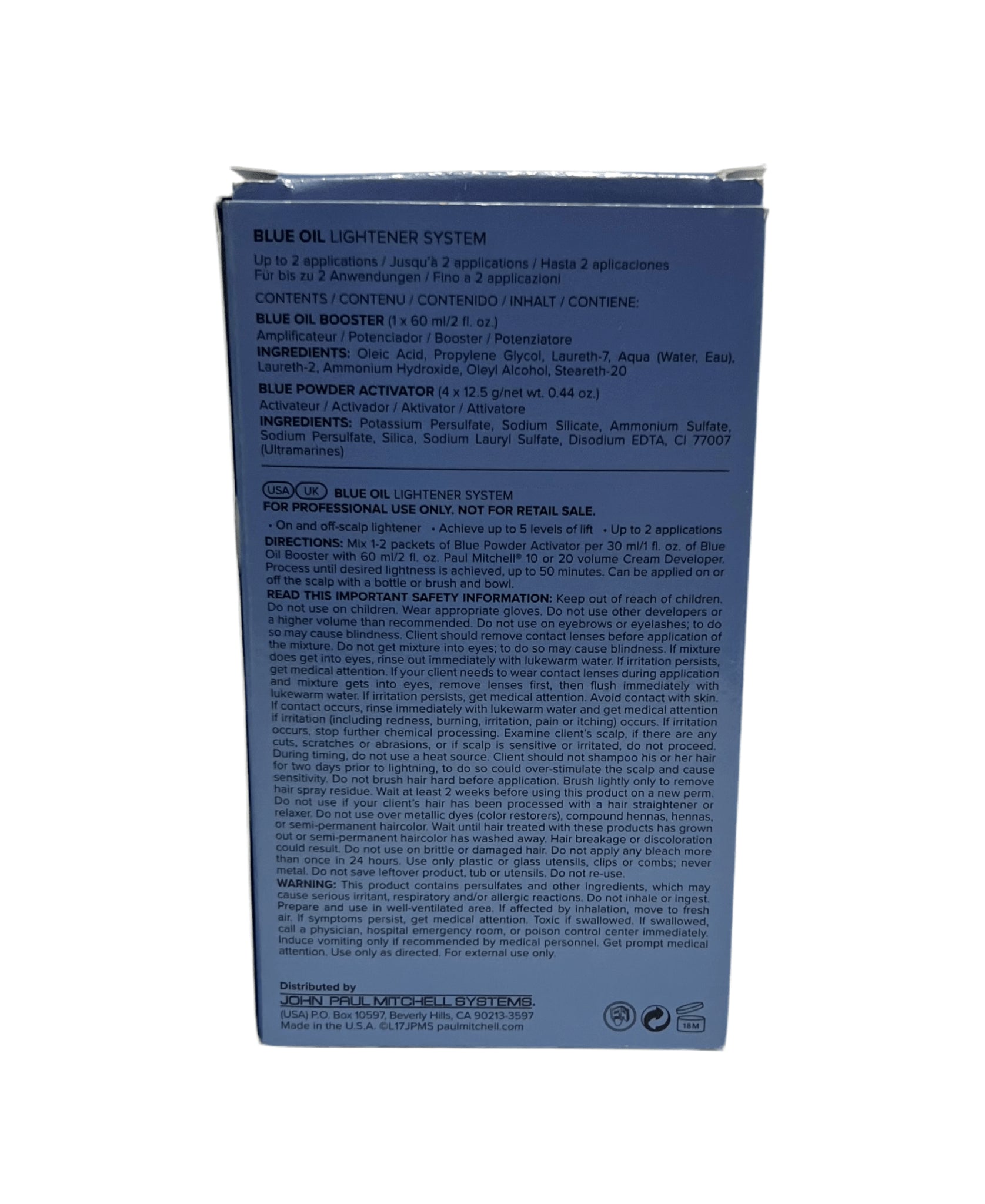 Paul Mitchell Blonde Blue Oil Lightener System On and Off - Scalp 2 FL OZ - VIP Extensions