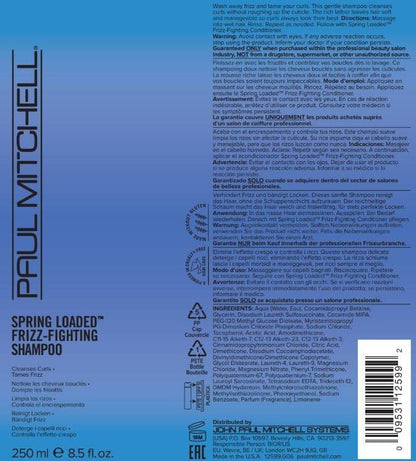 Paul Mitchell Spring Loaded Frizz - Fighting Shampoo, For Curly Hair, 8.5 fl. oz. - VIP Extensions