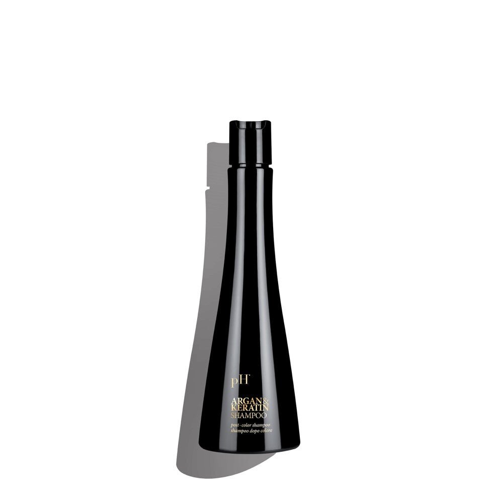 ph Pure Hair Argan & Keratin Shampoo - Deeply Hydrating & Moisturizing Hair Shampoo for Damaged, Color - Treated Hair - Adds Shine, Strength & Softness - 8.45 oz - VIP Extensions