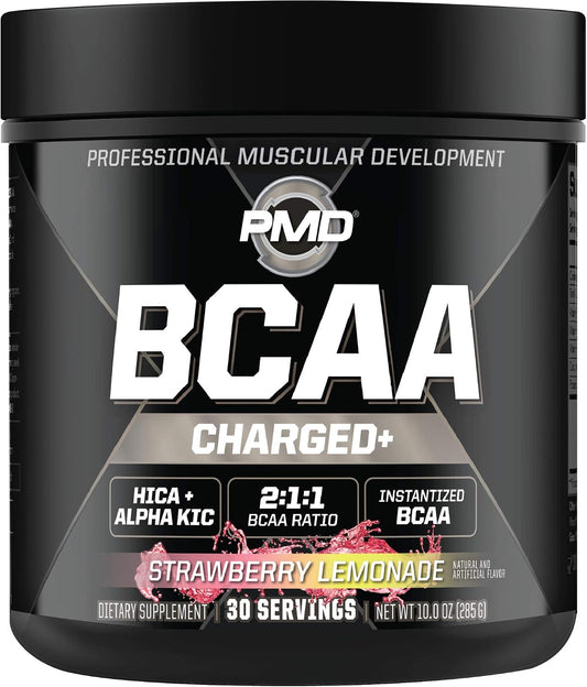 PMD BCAA Charged Strawberry Lemonade product container