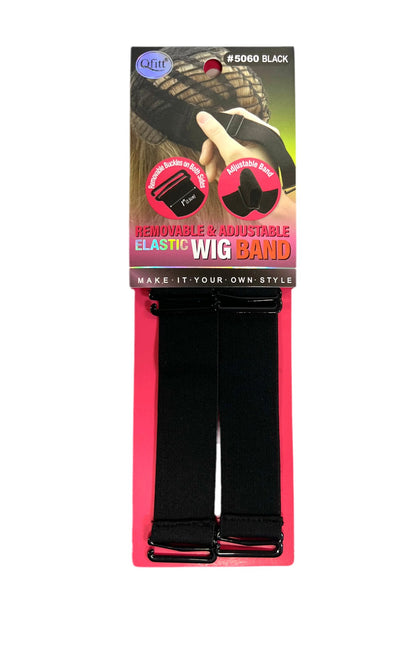 Qfit Removable & Adjustable Elastic Wig Band Black - VIP Extensions
