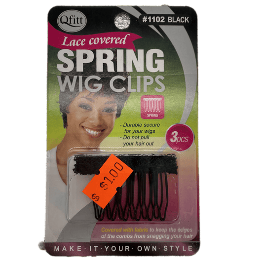 Qfitt Lace Covered Spring Wig Clips - VIP Extensions