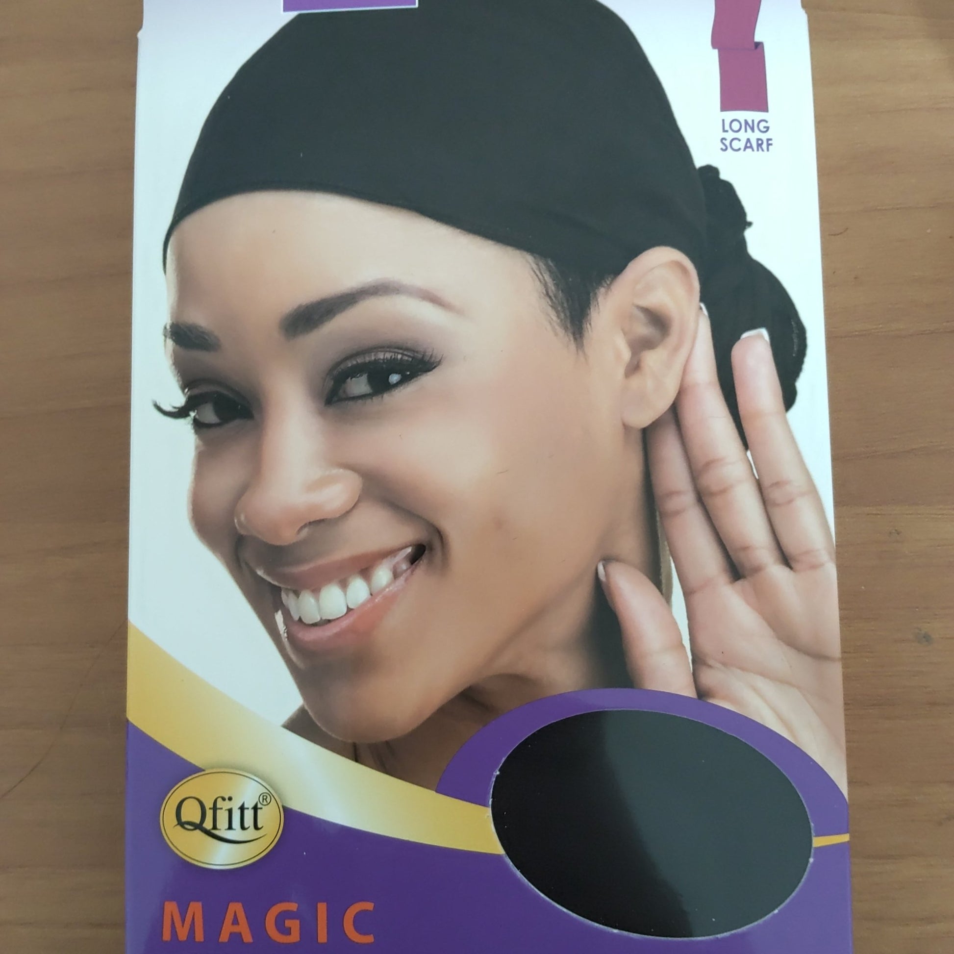 Qfitt magic scarf 20" × 60".. 130 Black - VIP Extensions