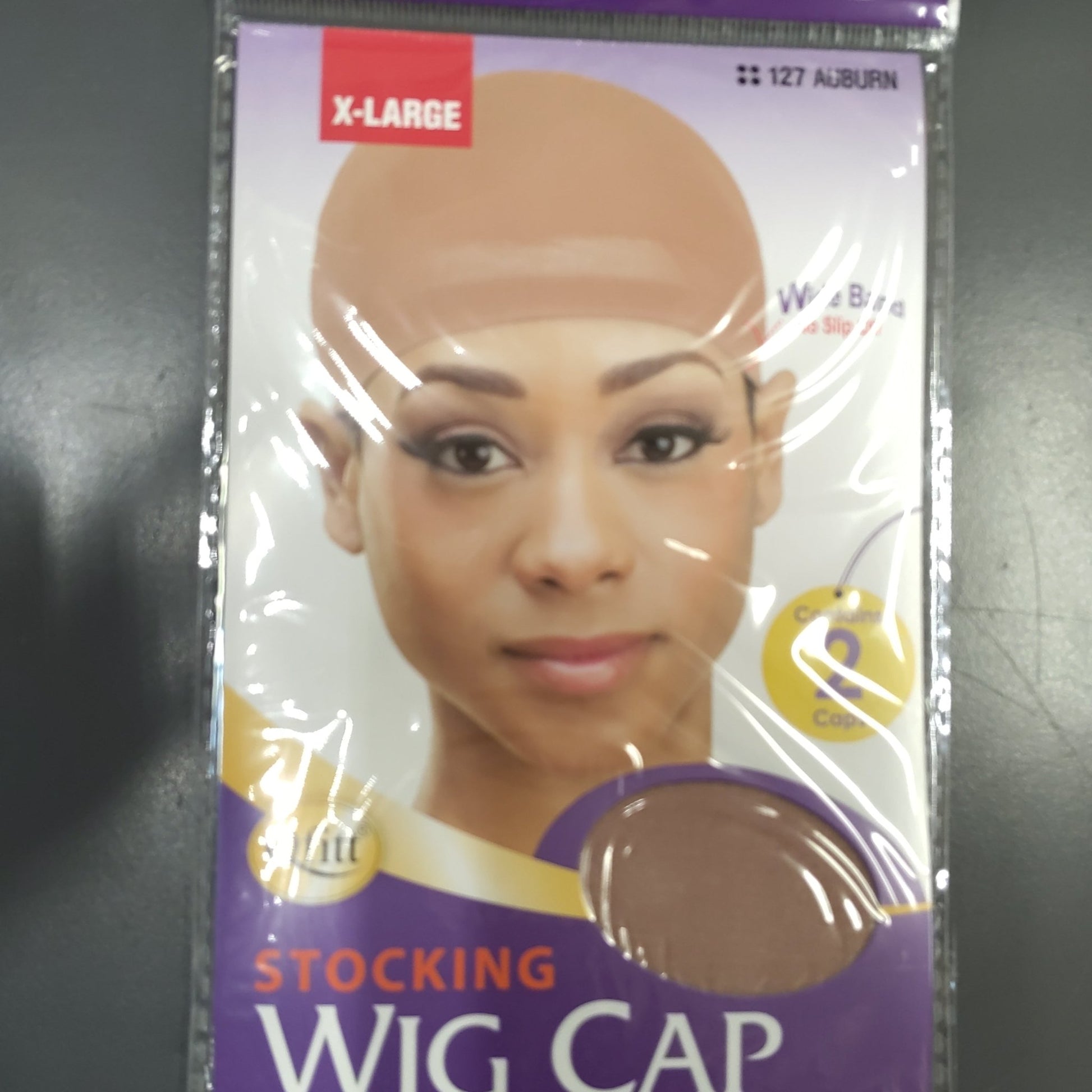Qfitt X - large Wide Band Stocking Wig Cap Auburn 127 - VIP Extensions