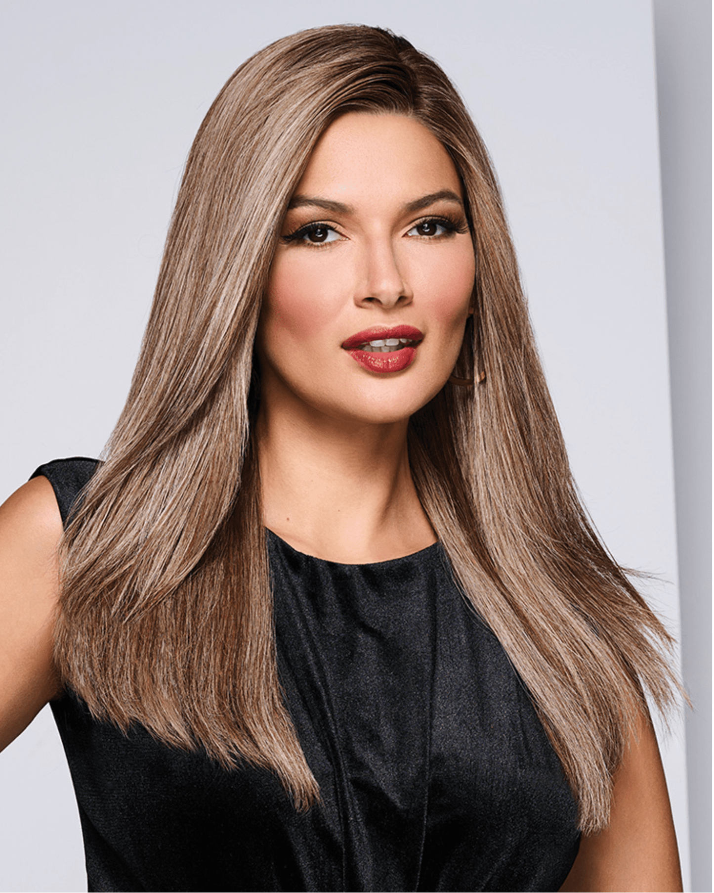 Raquel Welch Athenian Adventure Luxurious Long Layered Wig, Black Label Human Hair Collection by Hairuwear, Average Cap, Rh9/24SS Shaded Café Latte - VIP Extensions