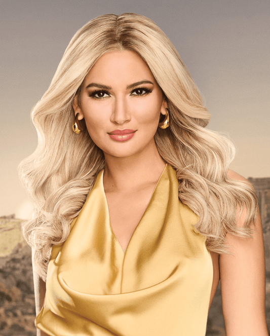 Raquel Welch Athenian Adventure Luxurious Long Layered Wig, Black Label Human Hair Collection by Hairuwear, Average Cap, Rh9/24SS Shaded Café Latte - VIP Extensions