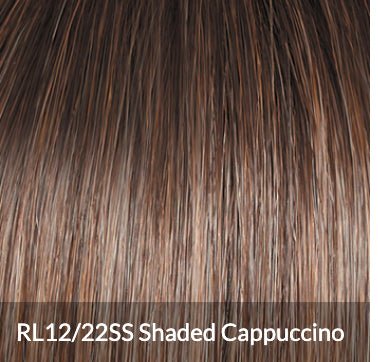 Raquel Welch Flash Forward Layered Mid - Length Textured Wig by Hairuwear, Average Cap Size, RL12/22SS Cappuccino - VIP Extensions