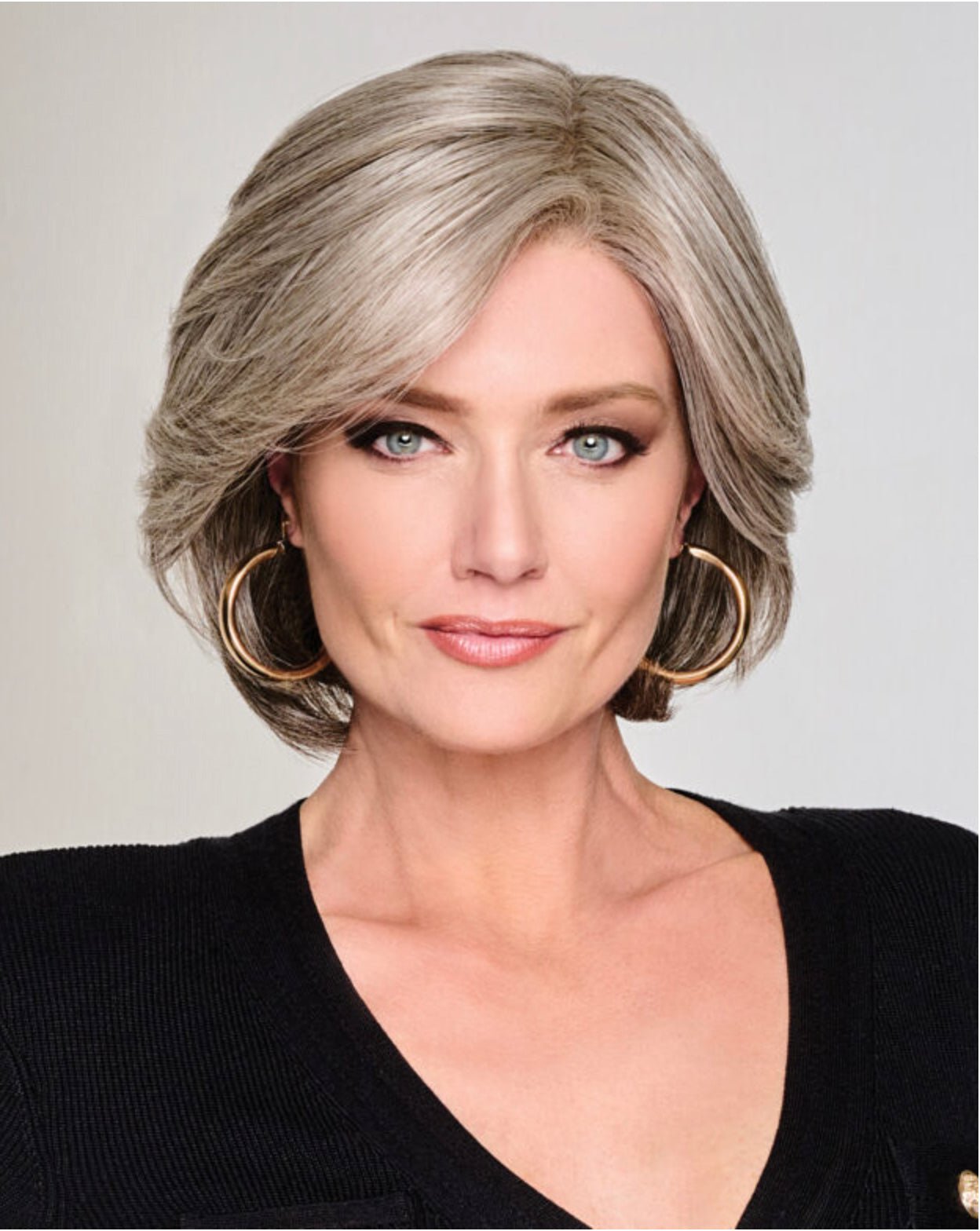 Raquel Welch Flash Forward Layered Mid - Length Textured Wig by Hairuwear, Average Cap Size, RL12/22SS Cappuccino - VIP Extensions