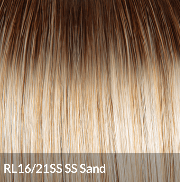 Raquel Welch Feature Length Wig, Average Cap, SS9-24 Shaded Iced Cafe Latte color chart