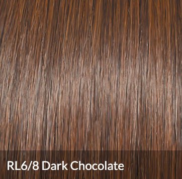 Raquel Welch Sheer Luxury Collection, Feature Length Long Layered Wig with Feather Lite Fiber Luxlite Cap Ll, Average, RL6/8 Dark Chocolate - VIP Extensions