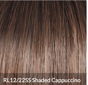 Raquel Welch Sheer Luxury Collection, Showrunner Mid - Length Layered Wig with Feather Lite Fiber Luxlite Cap Ll, Average, RL12/22SS CAPPUCCINO - VIP Extensions
