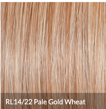 Raquel Welch Sheer Luxury Collection, Straight to Camera Shoulder-Length Layered Wig with Feather Lite Fiber Luxlite Cap Ll, Average, RL19/23SS Biscuit color chart