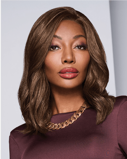 Raquel Welch Sorrento Surprise Luxurious Long Layered Wig, Black Label Human Hair Collection by Hairuwear, Average Cap, Rh22/26SS Shaded French Vanilla - VIP Extensions