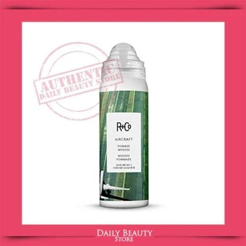 R+Co Aircraft Pomade Mousse Travel | Mousse for Body 2 Oz - VIP Extensions