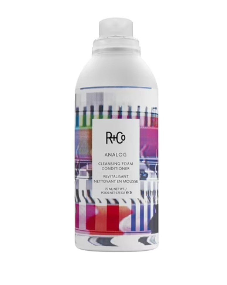 R+Co Analog Cleansing Foam Conditioner | Weightless Softening + Conditioning + Frizz Protection | 5.75 Oz - VIP Extensions