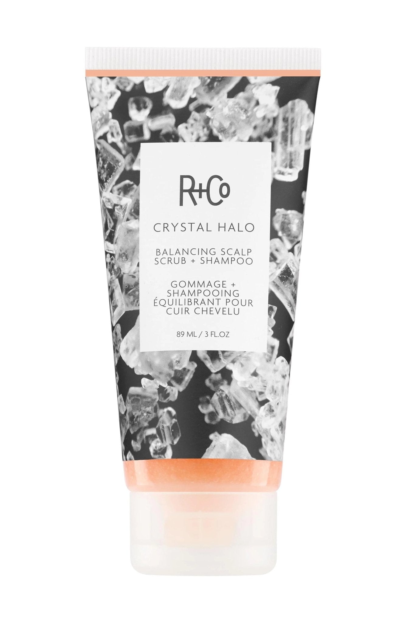 R+Co - Crystal Halo Balancing Scalp Scrub+ Shampoo 3oz - VIP Extensions
