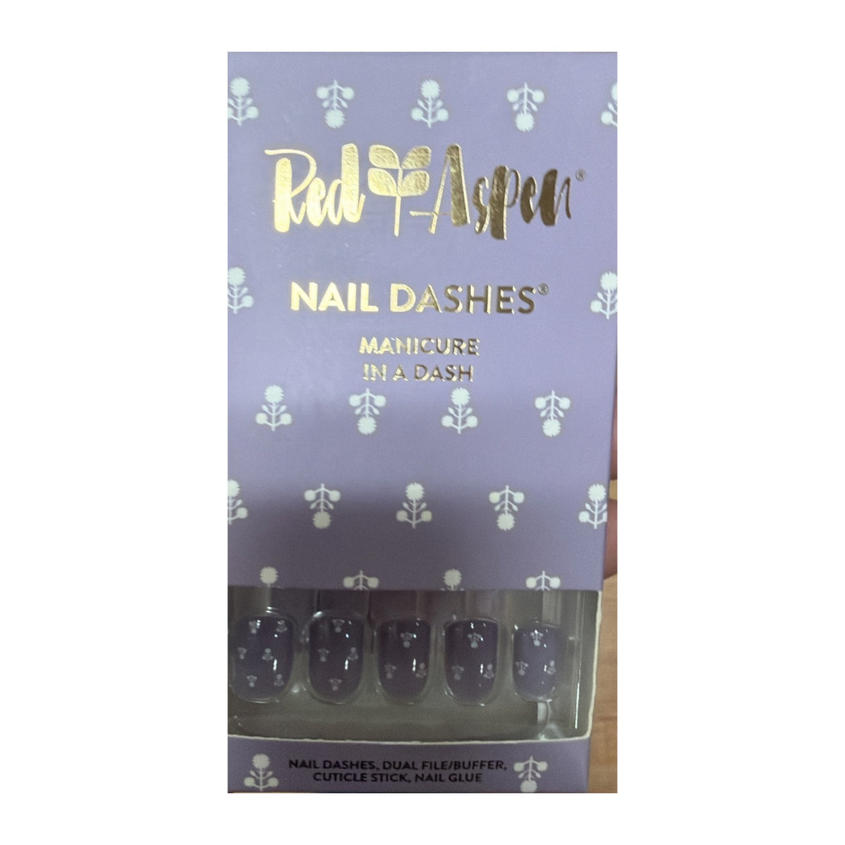 Red Aspen Nail Dashes Dana Point box