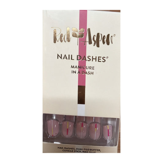Red Aspen Nail Dashes Jackie's Neon Lights box