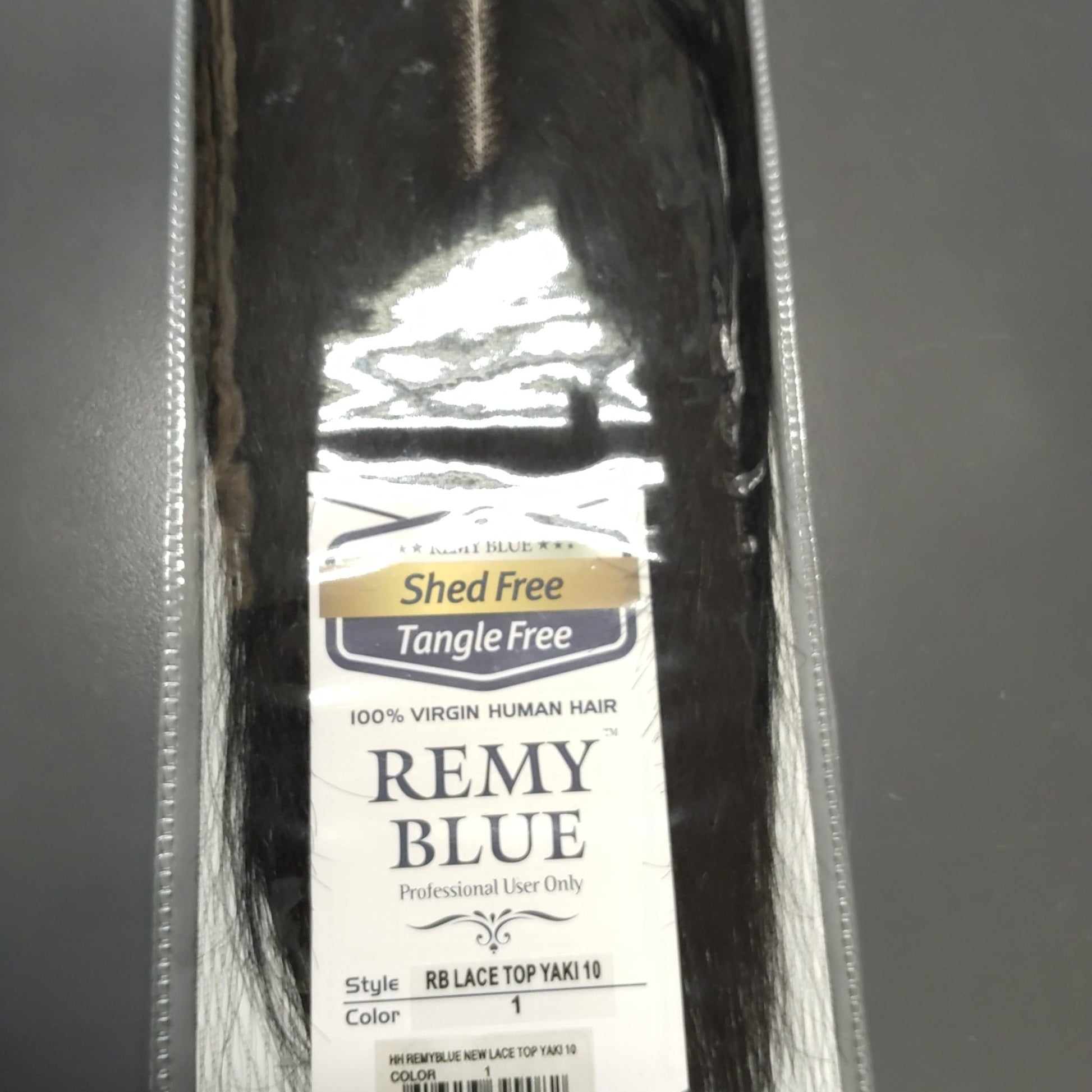 remy blue lace top yaki 10" closure color 1 - VIP Extensions