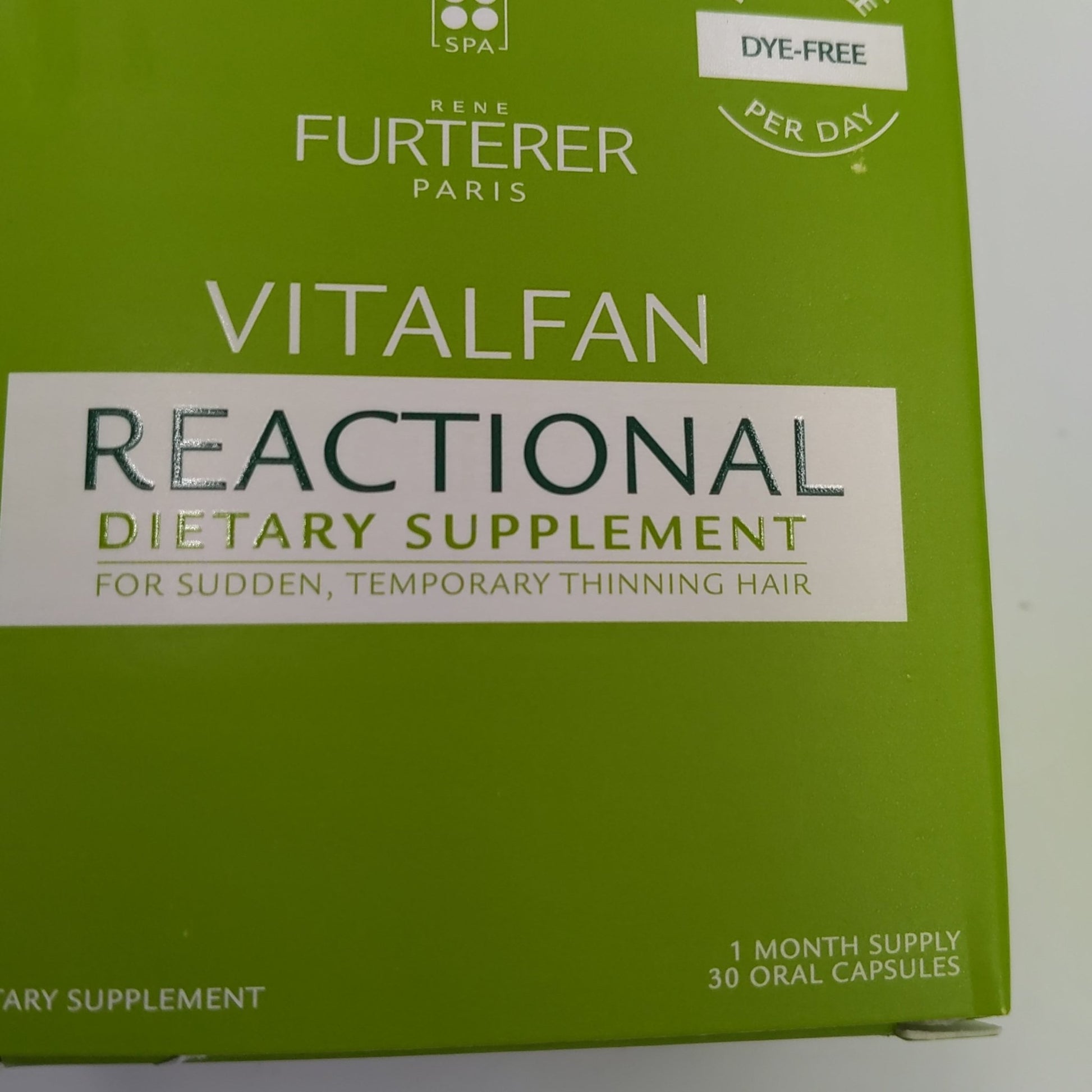 Rene Furterer Vitalfan Reactional Dietary Supplment For Sudden. Temporary Thinning Hair 30 Oral Capsules - VIP Extensions