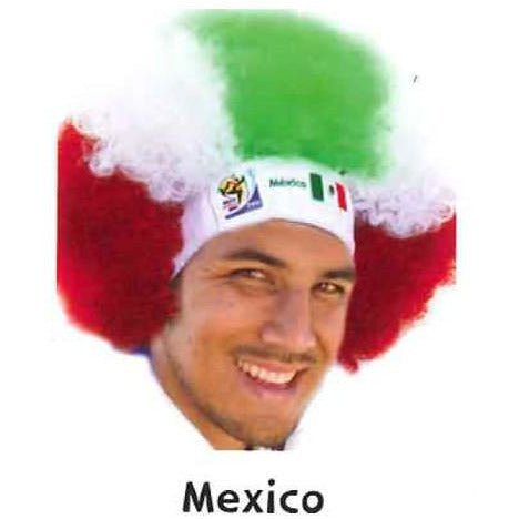 Retro Official Fifa Soccer Afro Wig Hat from 2010 Games - VIP Extensions