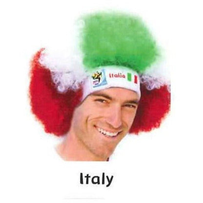 Retro Official Fifa Soccer Afro Wig Hat from 2010 Games - VIP Extensions