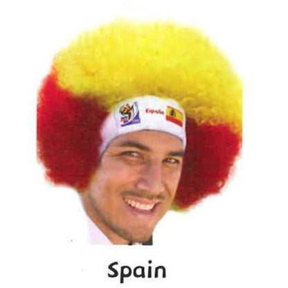 Retro Official Fifa Soccer Afro Wig Hat from 2010 Games - VIP Extensions
