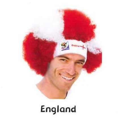 Retro Official Fifa Soccer Afro Wig Hat from 2010 Games - VIP Extensions