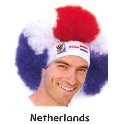 Retro Official Fifa Soccer Afro Wig Hat from 2010 Games - VIP Extensions