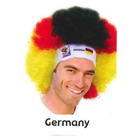 Retro Official Soccer Afro Wig hat from 2010 games. - VIP Extensions