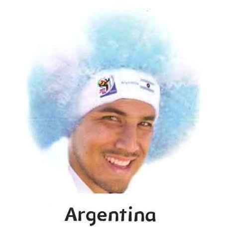Retro Official Soccer Afro Wig hat from 2010 games. - VIP Extensions
