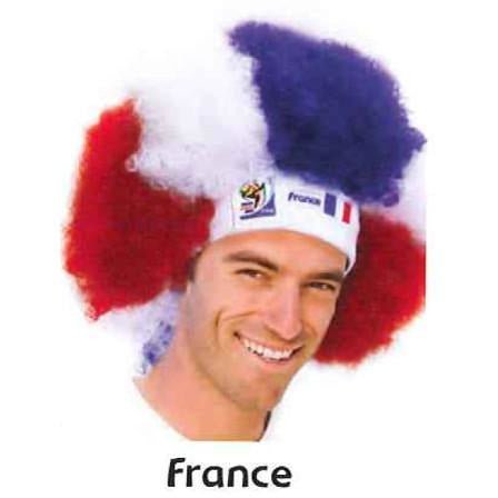 Retro Official Soccer Afro Wig hat from 2010 games. - VIP Extensions