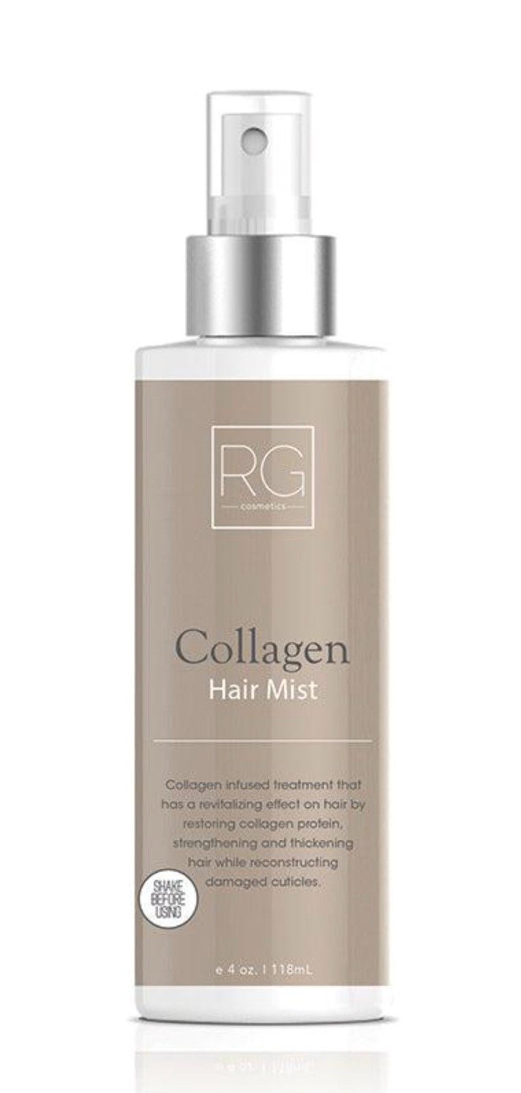 RG Cosmetics Collagen Hair Mist 4 oz / 118ml NEW Strengthening Damaged Hair - VIP Extensions