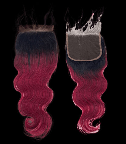 RIO Body Wave Closure 5x5 Wine - VIP Extensions