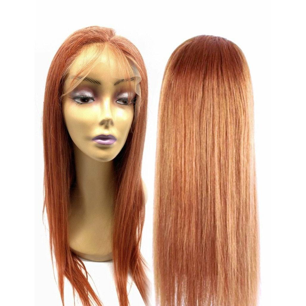 RIO Full Lace Human Hair Wig Straight color Peach - 24'' - VIP Extensions