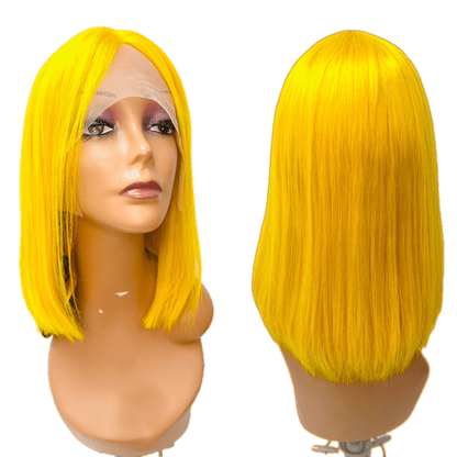 RIO Lace Front U Part Human Hair Bob Wig Straight - VIP Extensions