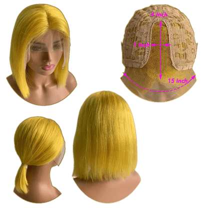 RIO Lace Front U Part Human Hair Bob Wig Straight - VIP Extensions