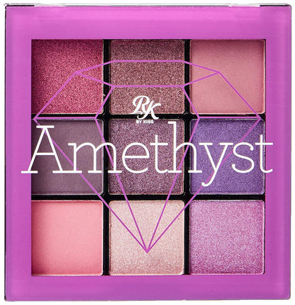 Ruby Kisses Eye Shadow Palette 9 Shadows Eye Makeup for Spring (1 PACK, Amethyst) - VIP Extensions