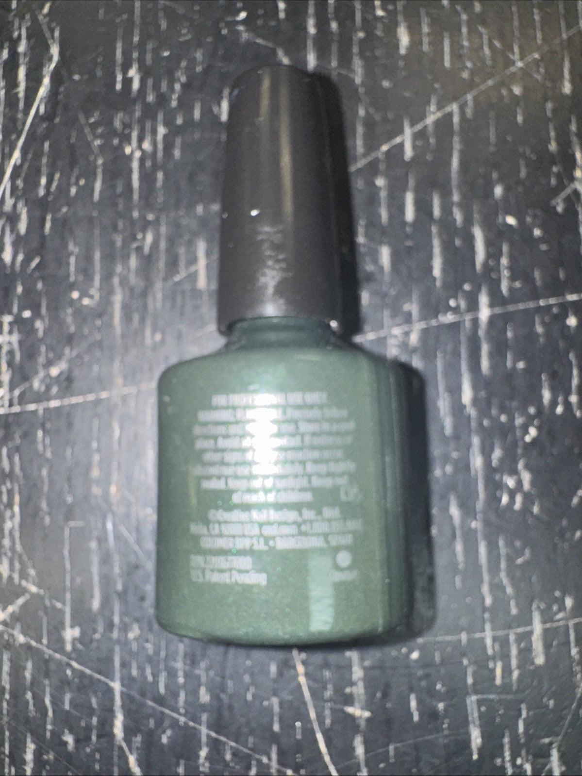 CND Shellac A1 Asphalt bottle detail