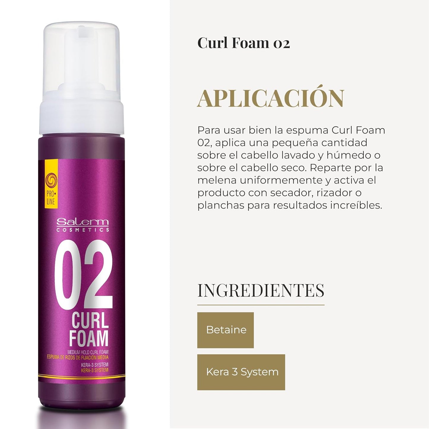 SALERM - Curly Hair Foam 6.8 oz - VIP Extensions