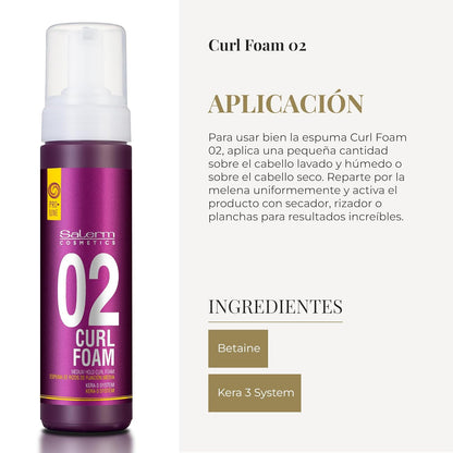 SALERM - Curly Hair Foam 6.8 oz - VIP Extensions