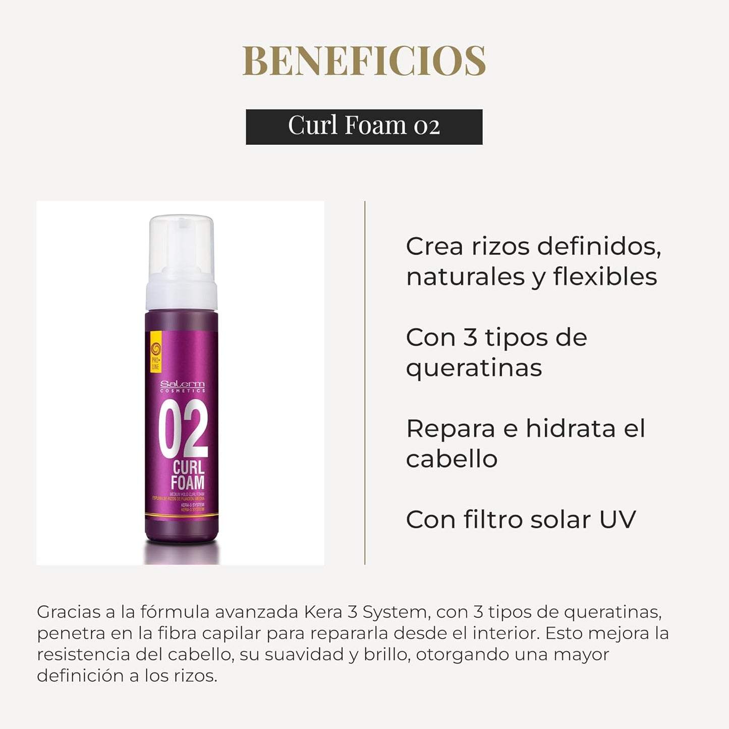 SALERM - Curly Hair Foam 6.8 oz - VIP Extensions